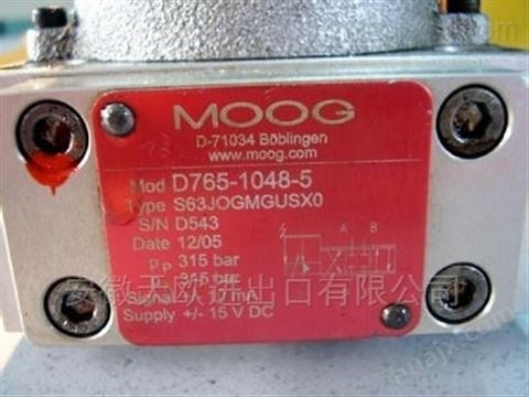 MOOG备件D661-4652 G15JOAA6VSX2HA